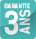 3 ans de garantie